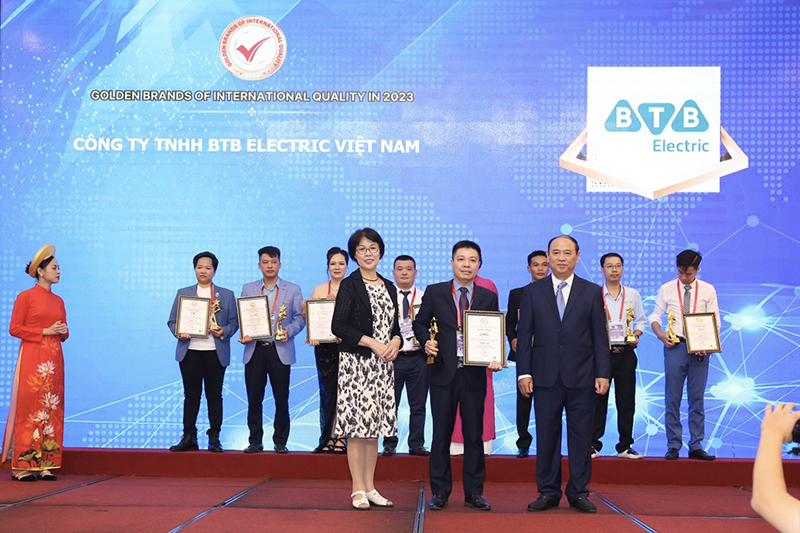 BTB Electric được vinh danh trong Top 10 Thương hiệu Vàng chất lượng quốc tế