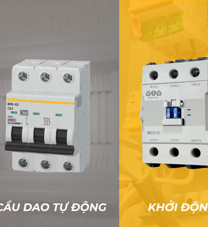 Cầu dao tự động và khởi động từ khác nhau như thế nào?