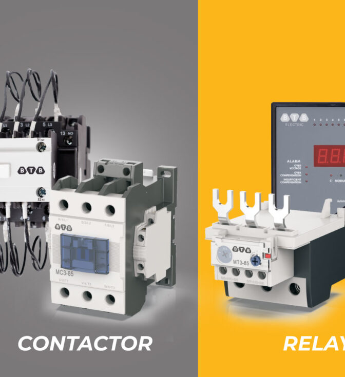 So sánh điểm giống và khác nhau giữa contactor và relay