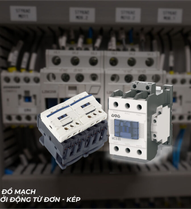 Sơ đồ 14 mạch khởi động từ đơn - khởi động từ kép chi tiết